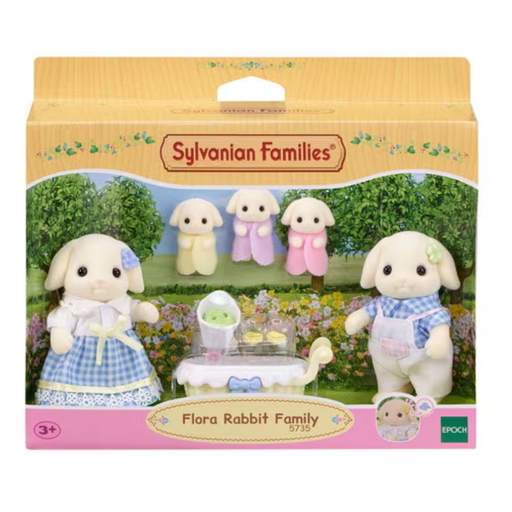 Sylvanian Families Flora Rabbit Family