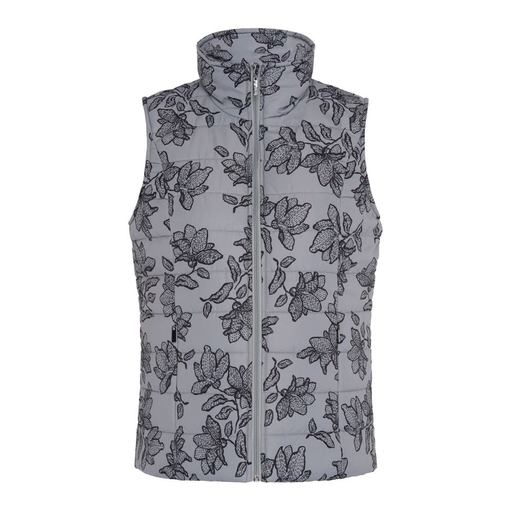 TIGI Floral Padded Gilet - Grey
