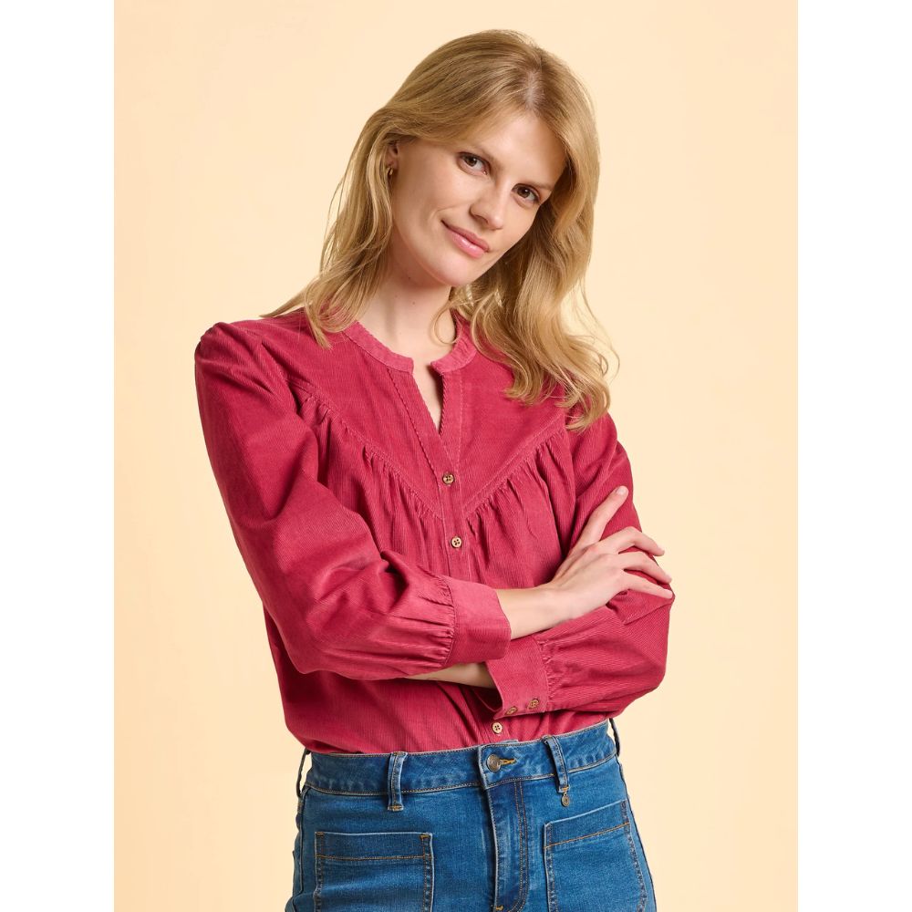 Brakeburn Lindsay Cord Blouse - Pink
