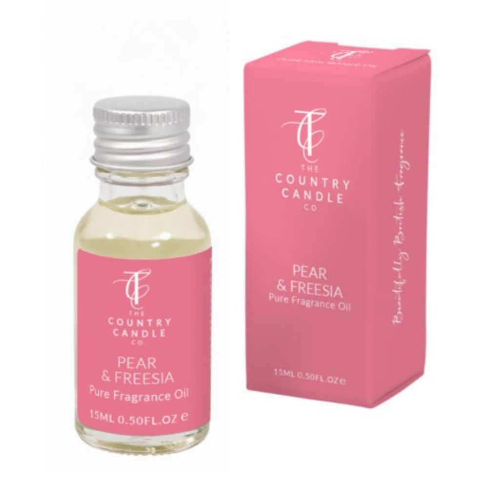 The Country Candle Co Pastels - Pear & Freesia 15ml Alcohol-Free Pure Fragrance Oil