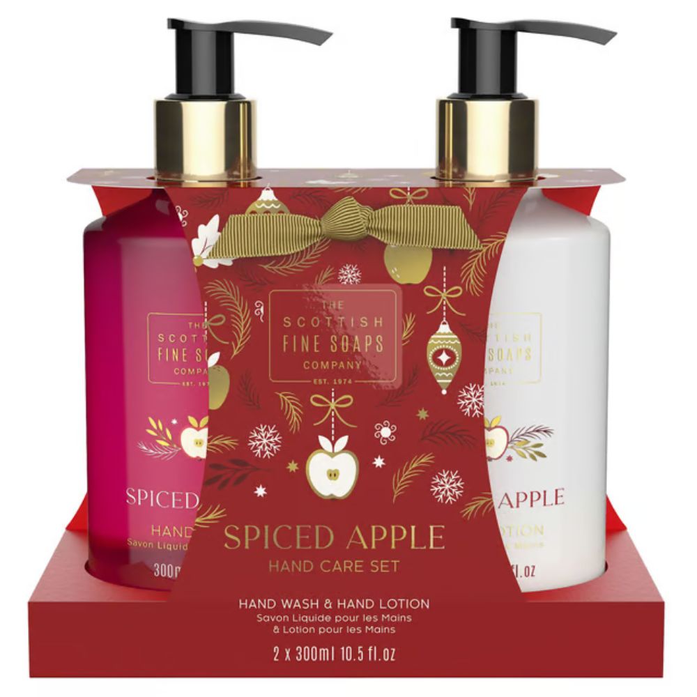 The Scottish Fine Soaps Co 300ml Spiced Apple Hand Care Duo Set