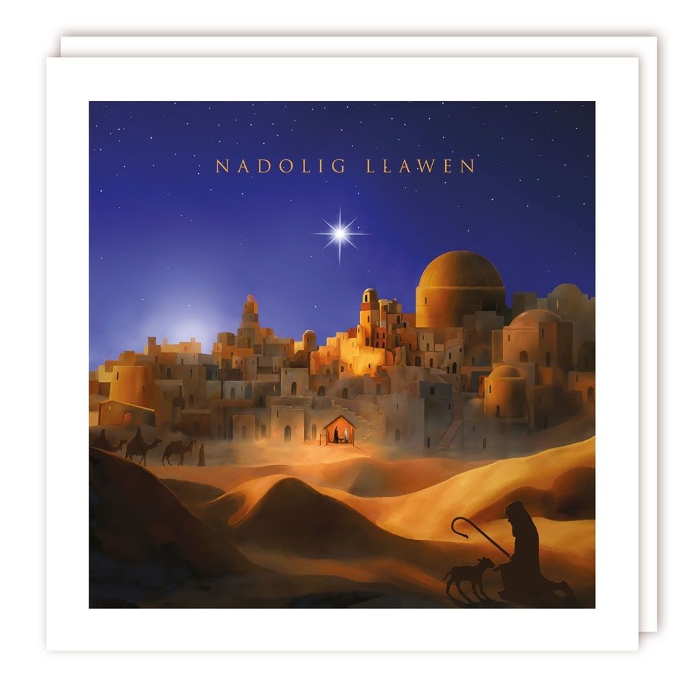 Tracks Publishing Across the Sands Welsh Christmas Cards - (Pack of 10)