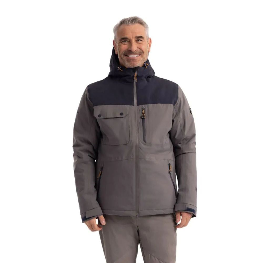 Trespass Eastwell Mens Padded Waterproof Jacket - Storm Grey