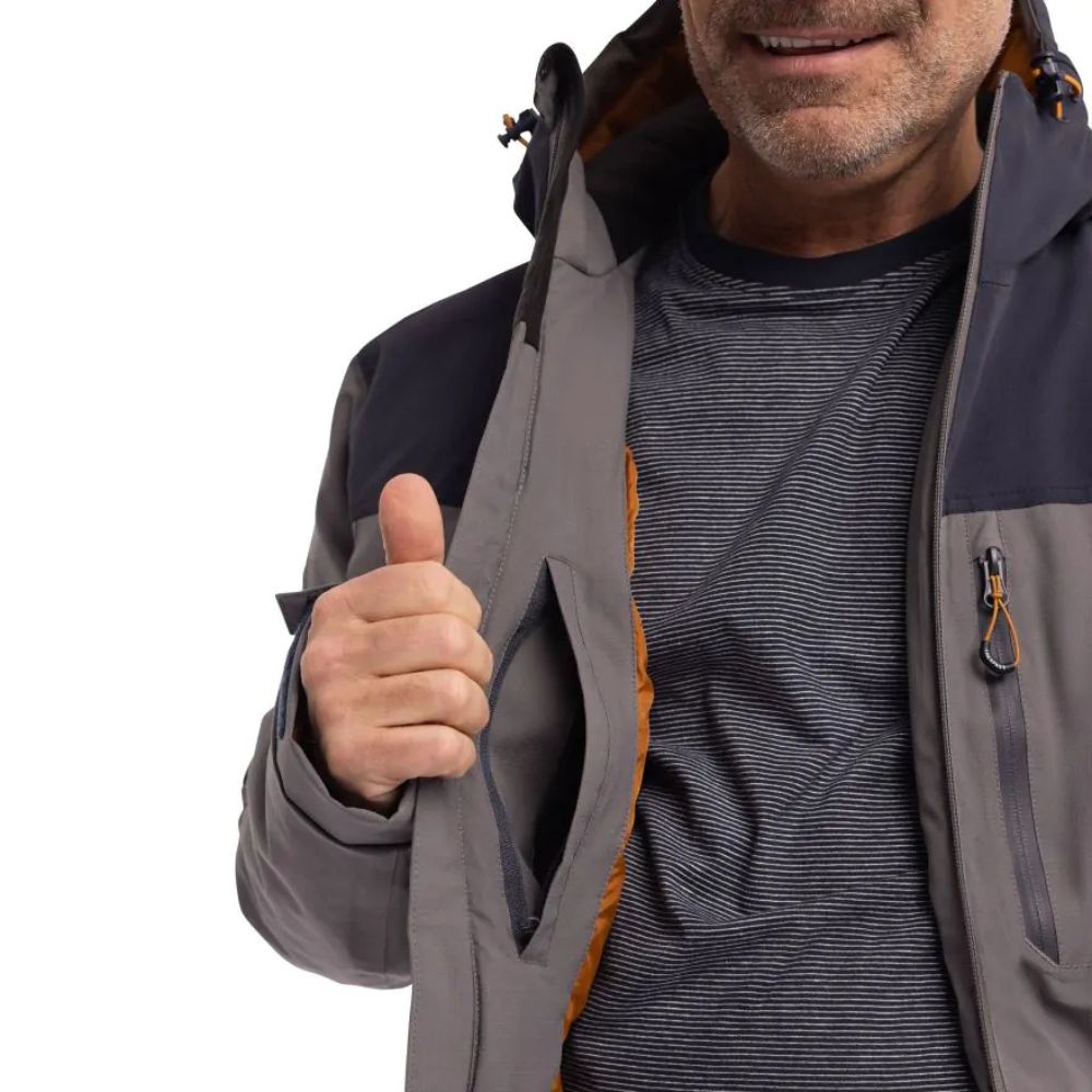 Trespass Eastwell Mens Padded Waterproof Jacket - Storm Grey