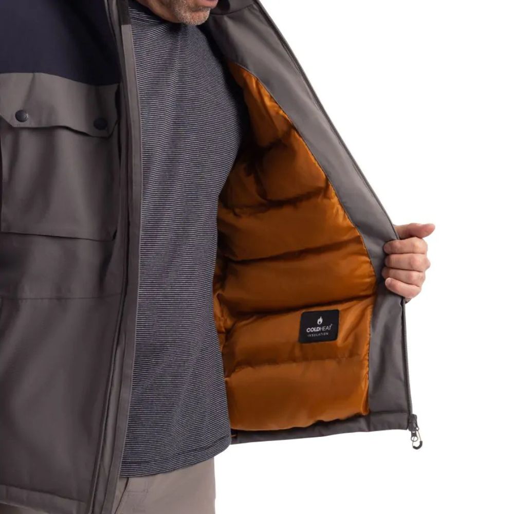 Trespass Eastwell Mens Padded Waterproof Jacket - Storm Grey