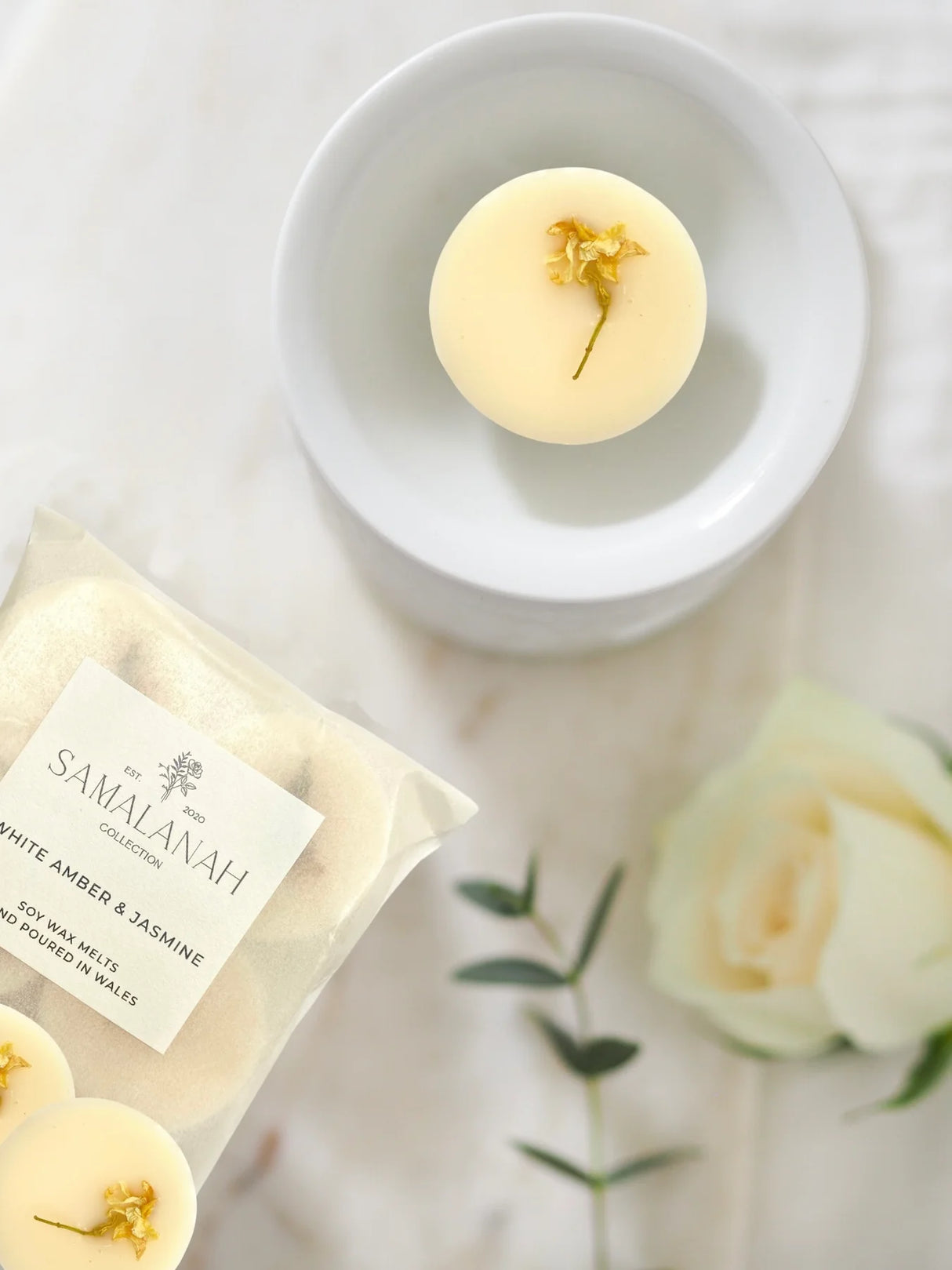 Samalanah Collection White Amber & Jasmine Wax Melts