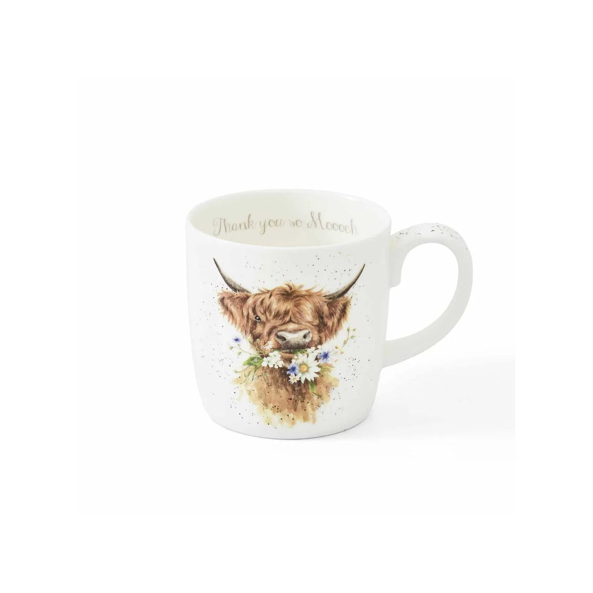 Wrendale 'Thank You So Moooch' Cow Mug