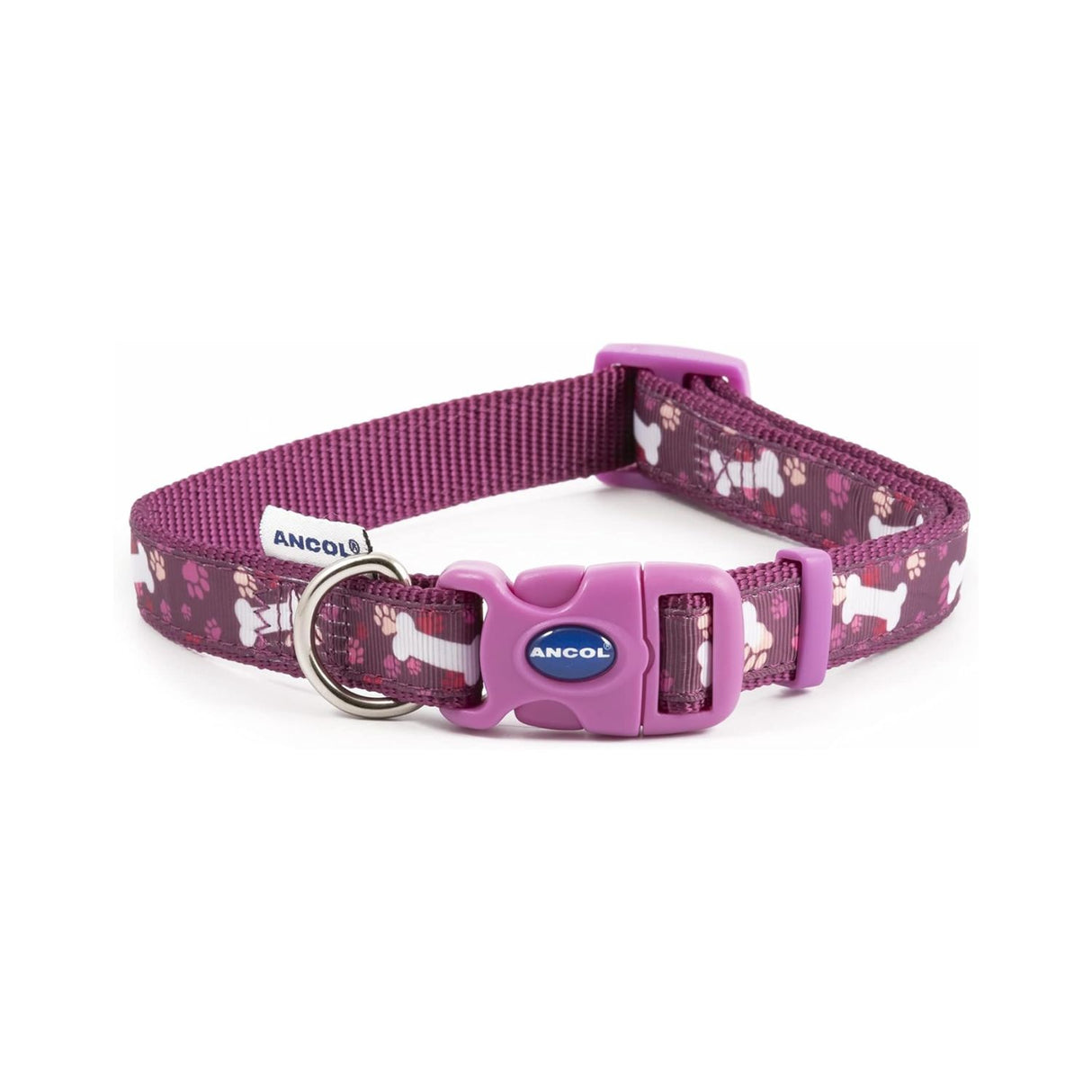 Ancol 45-75cm Purple Bone Collar