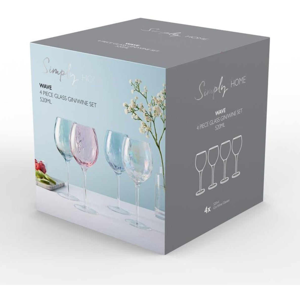 Simply Home 4 Piece Gin/Wine Set