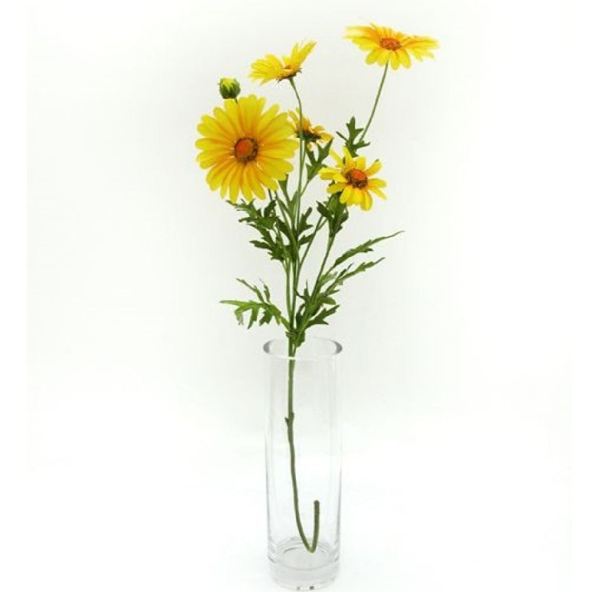CB Imports Silk Flowers Yellow Dasiy Spray