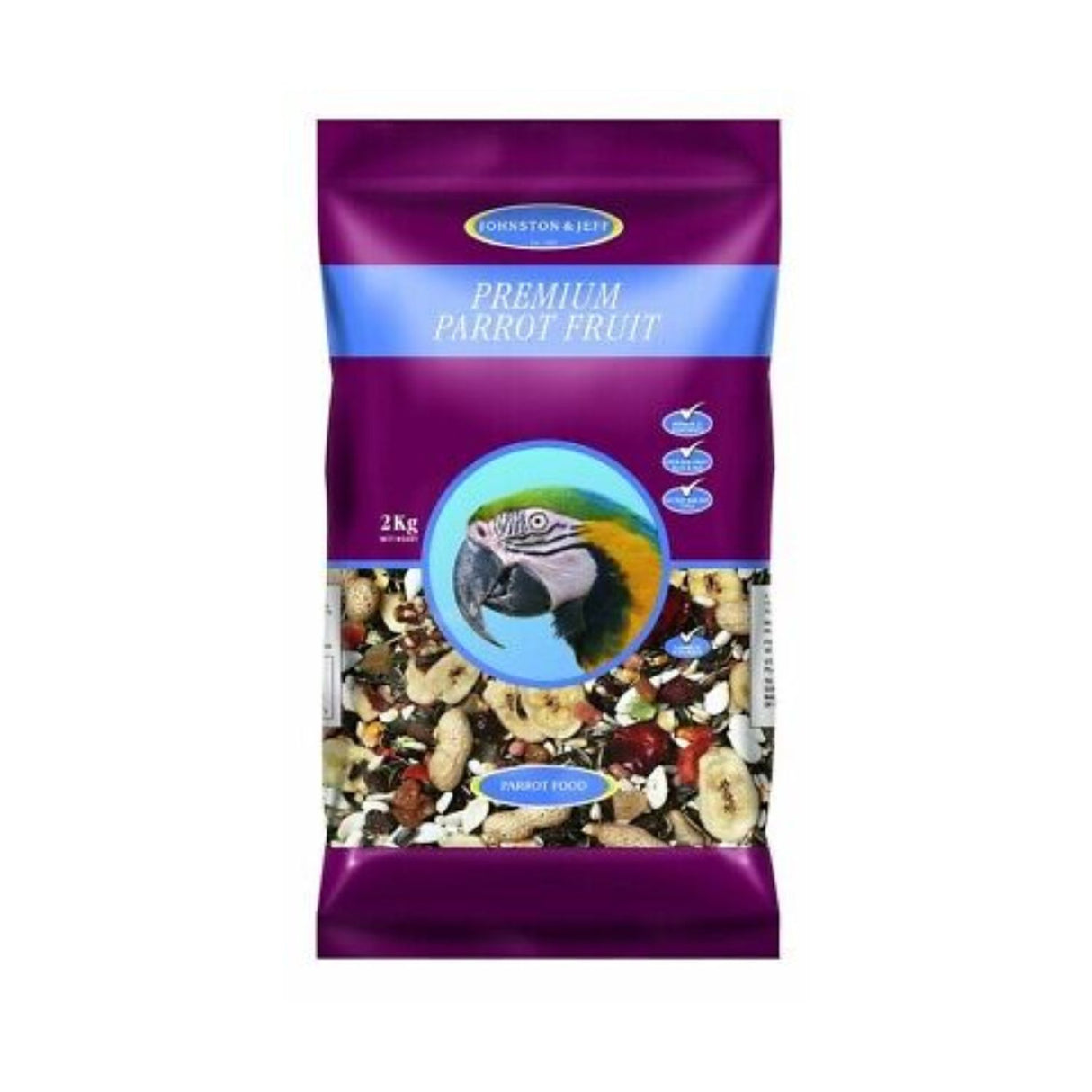 Johnston & Jeff 2KG Premium Parrot Fruity Mix