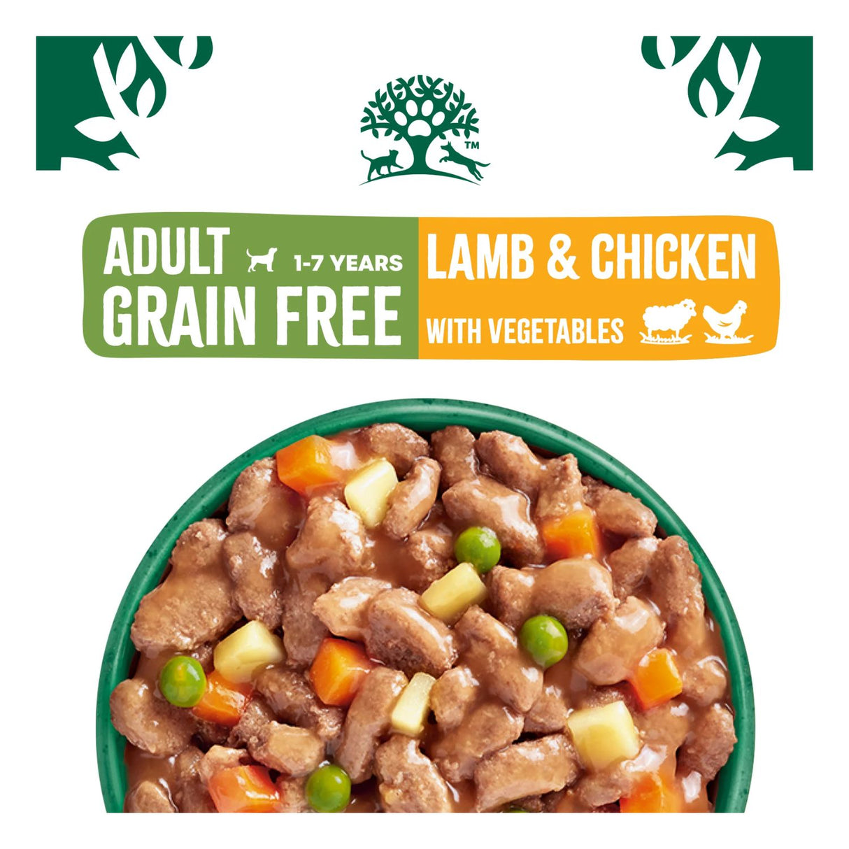 James Wellbeloved 90G GF Adult Lamb and Chicken in Gravy Pouch (12PK)