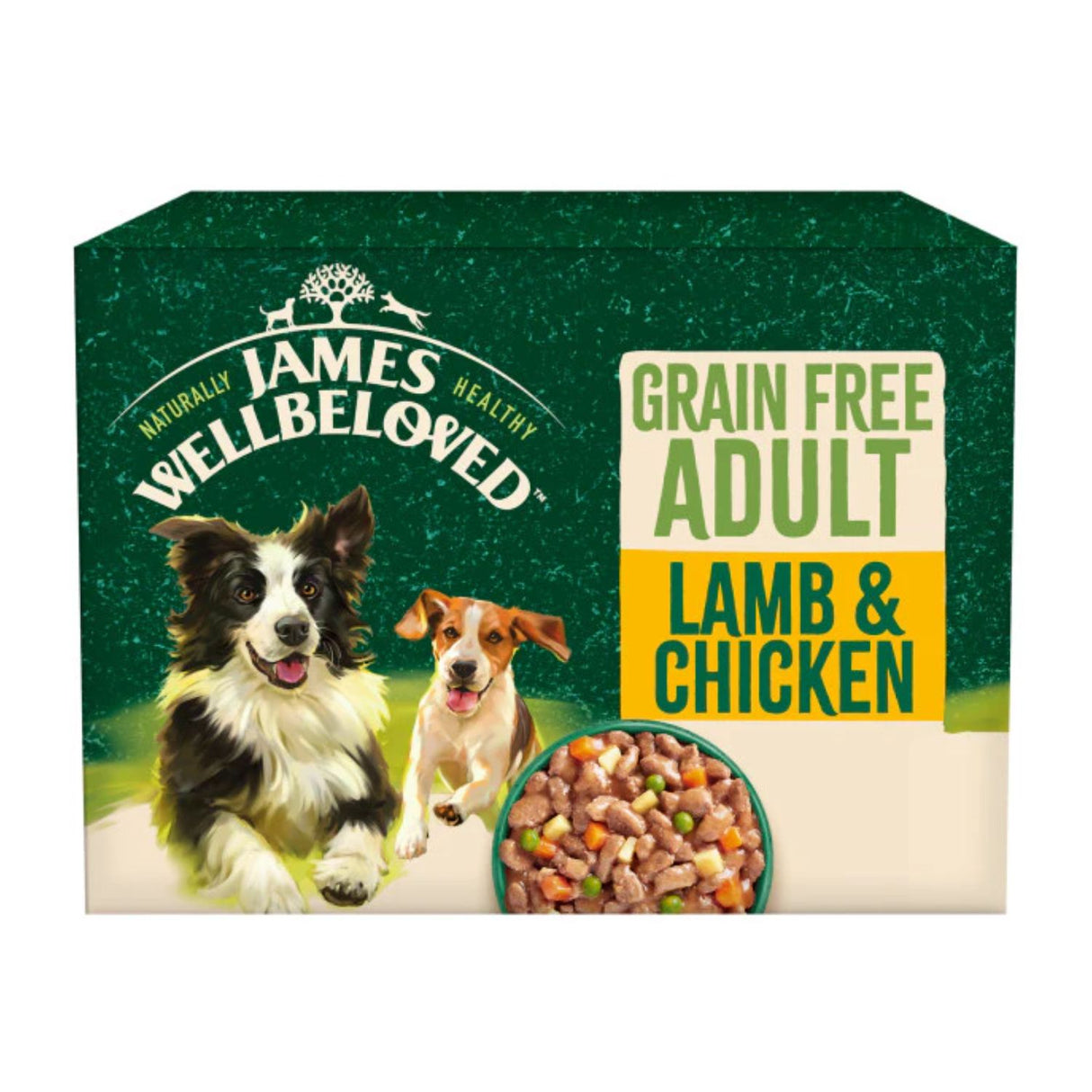 James Wellbeloved 90G GF Adult Lamb and Chicken in Gravy Pouch (12PK)