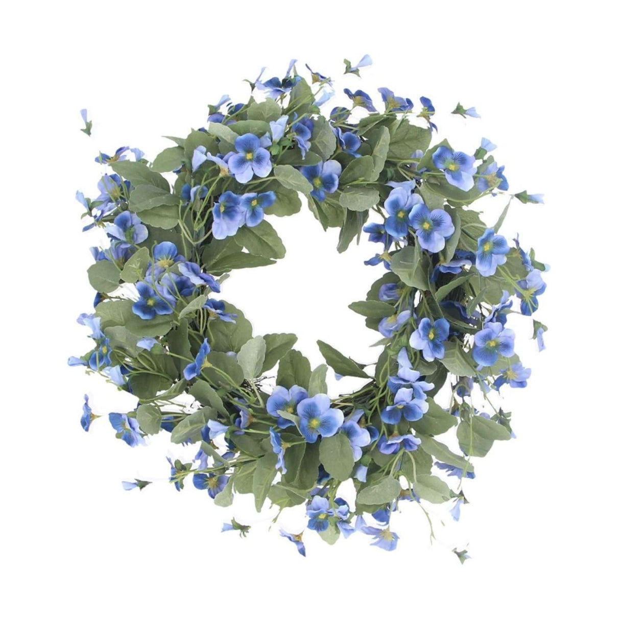 Gisela Graham 35cm Violas Spring Wreath