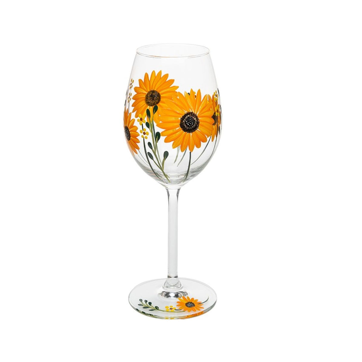 Joe Davies My Favourite Glass Sunflower Wine Glass