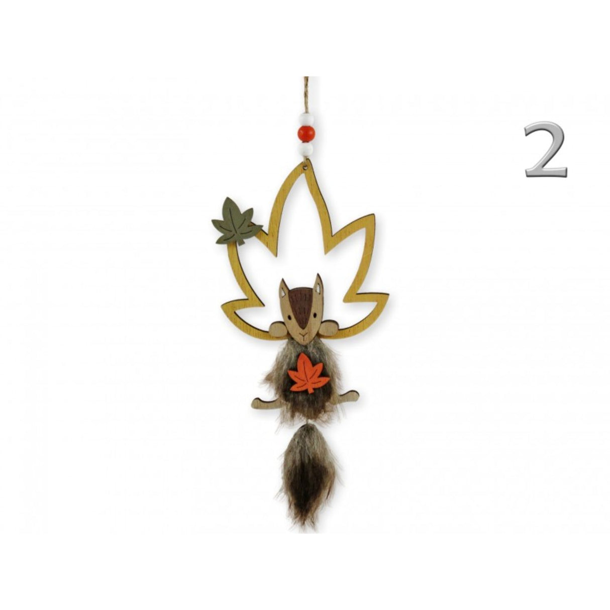 Koopman Fox in Leaf Hanging Decoration (Choice of 3)