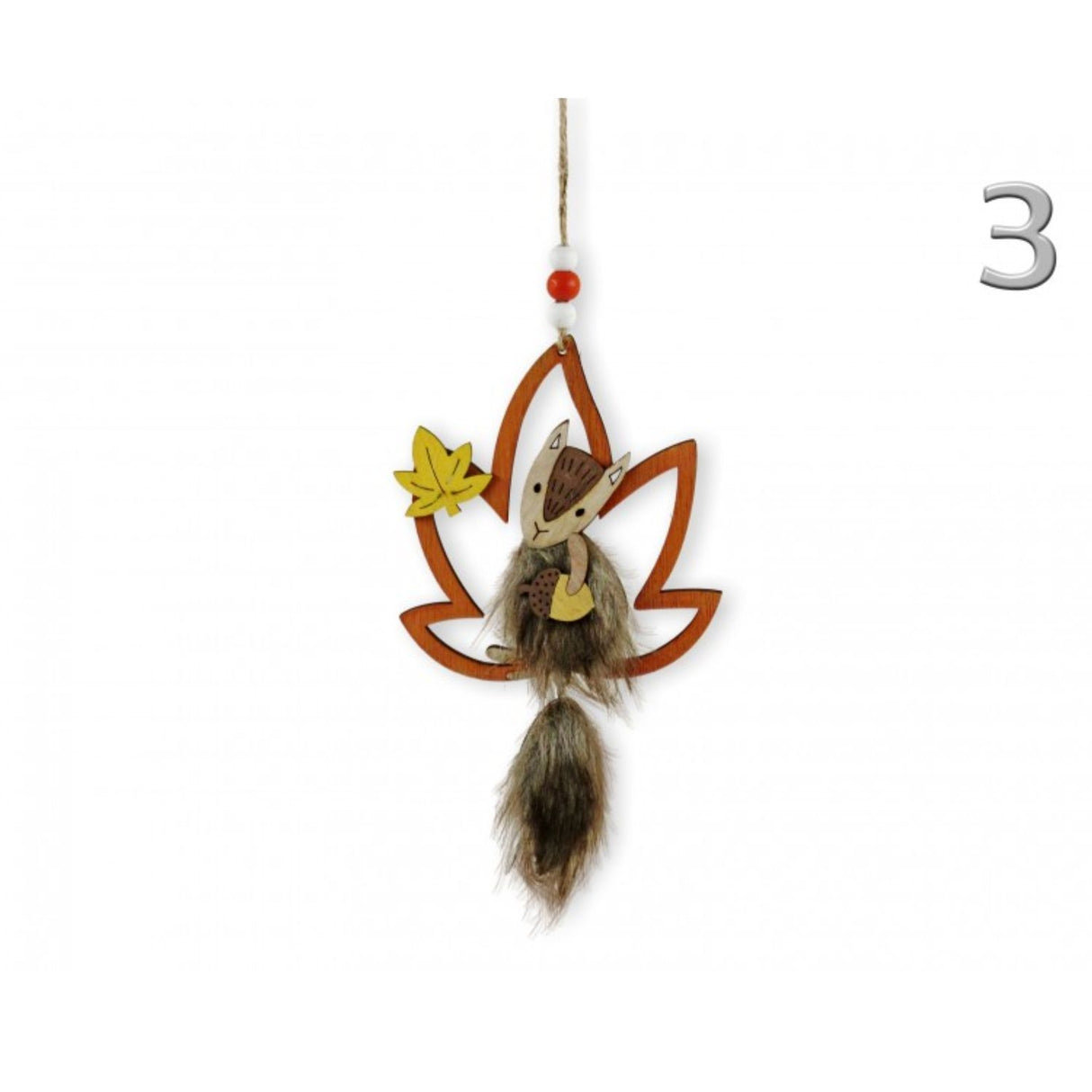 Koopman Fox in Leaf Hanging Decoration (Choice of 3)