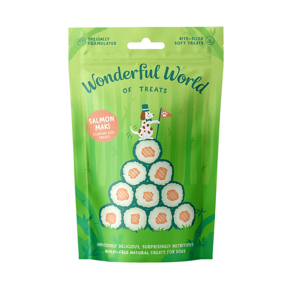 Wonderful World Of Treats 50g Salmon Maki Dog Treats