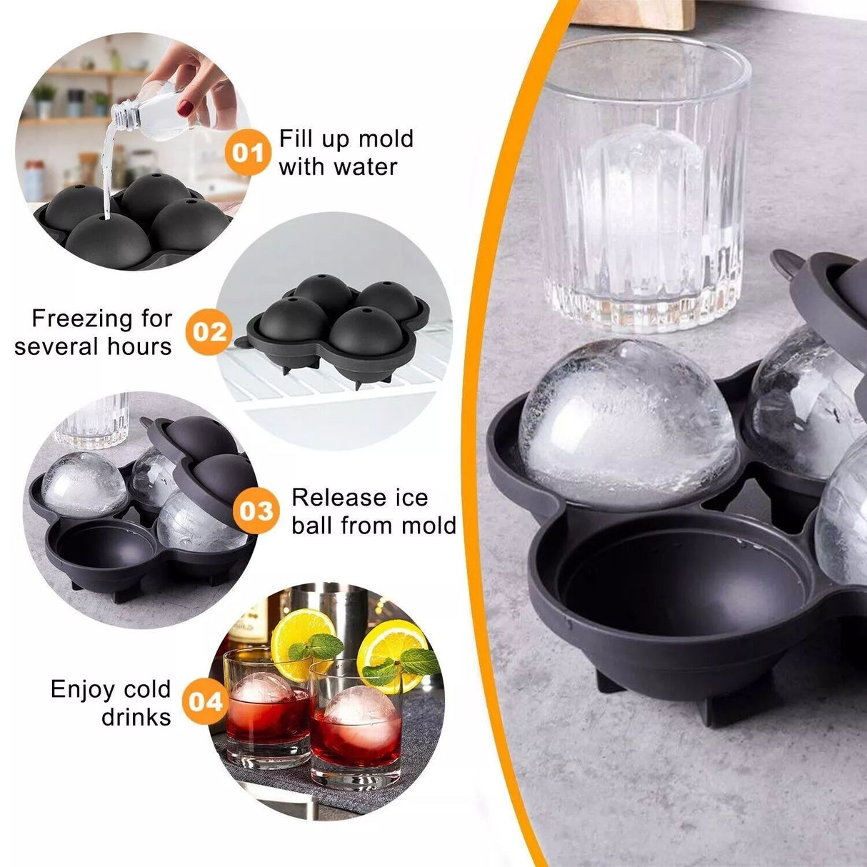 Excellent Houseware Ice Ball Tray