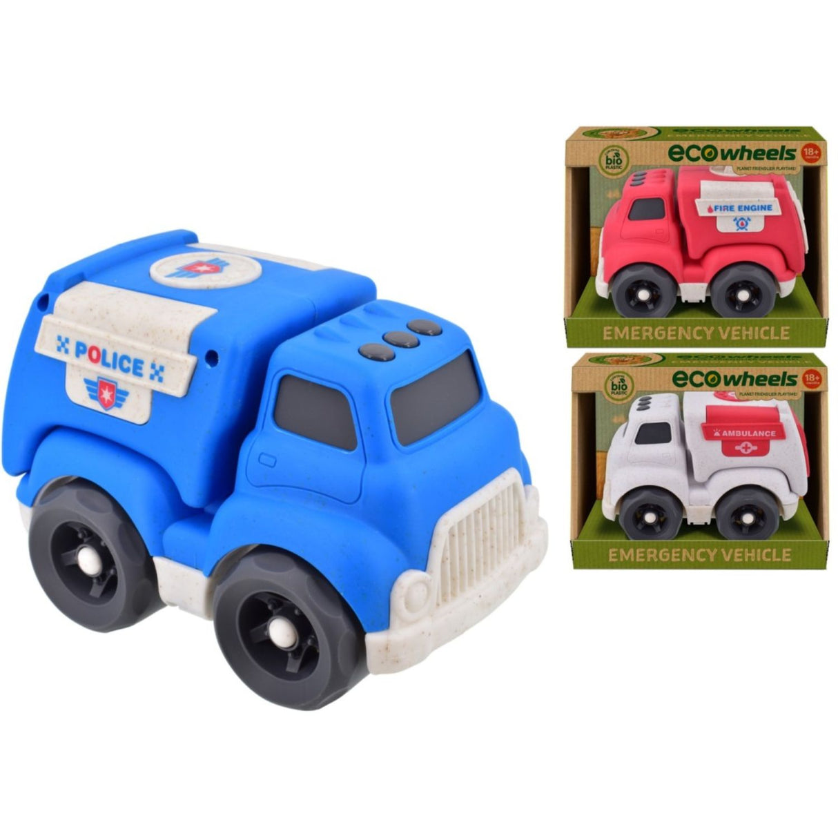 Bio Plastic 16cm Emergency Vehicle