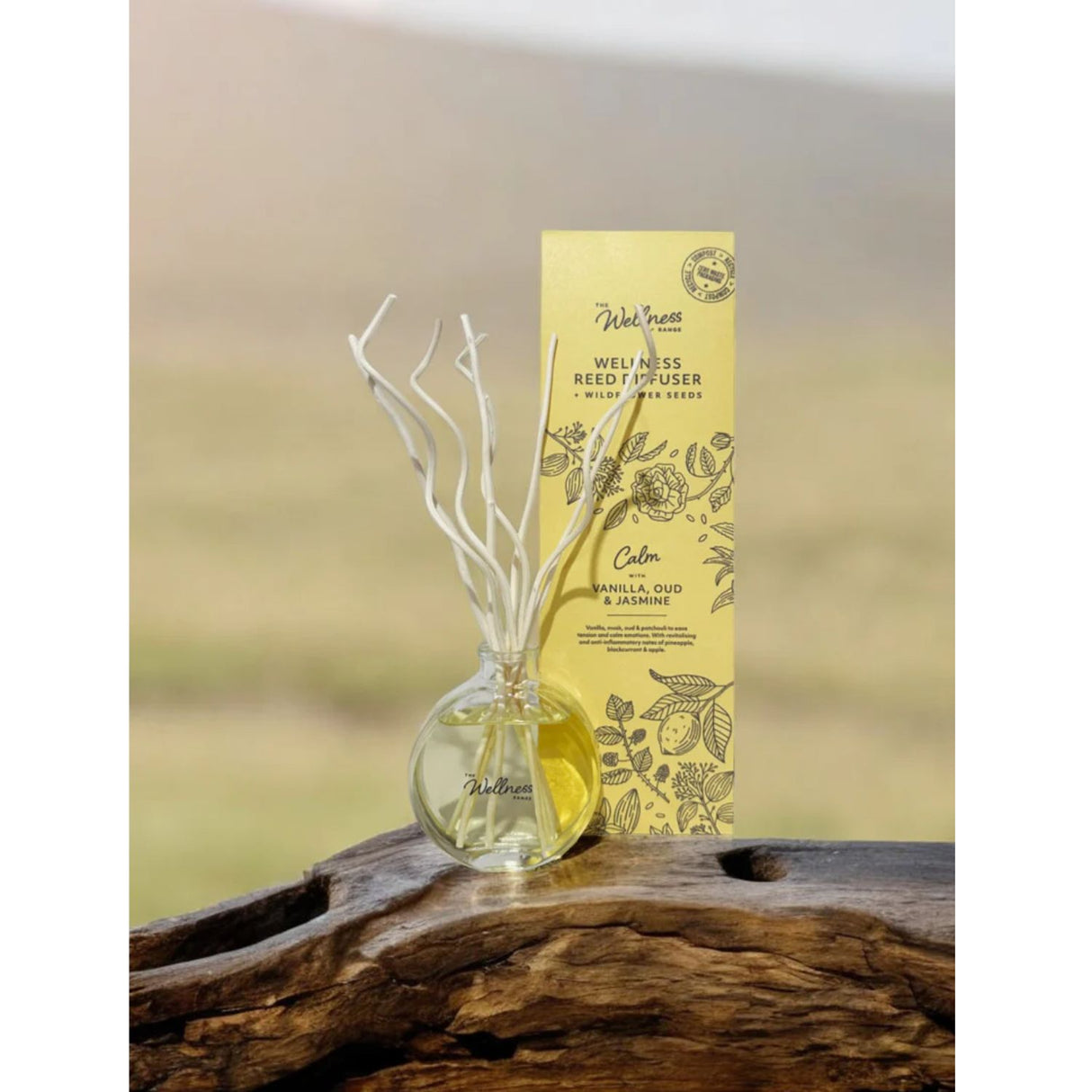 Potters Crouch Calm Wellness Reed Diffuser with Vanilla, Oud & Jasmine