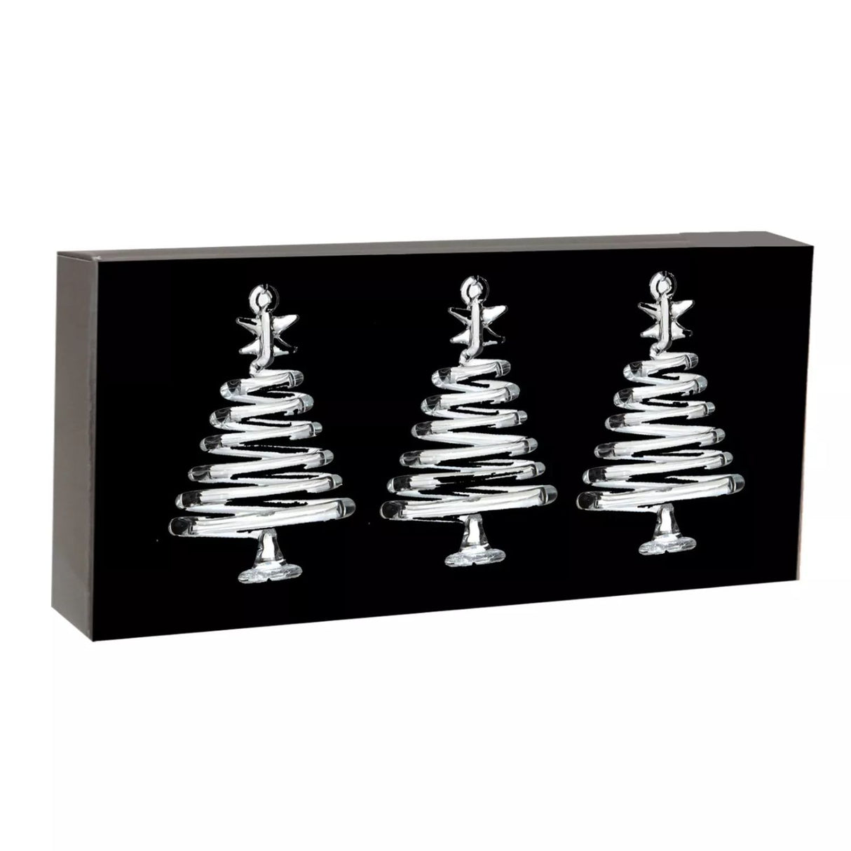 Premier Hanging Glass Tree Decorations (Set of 3)