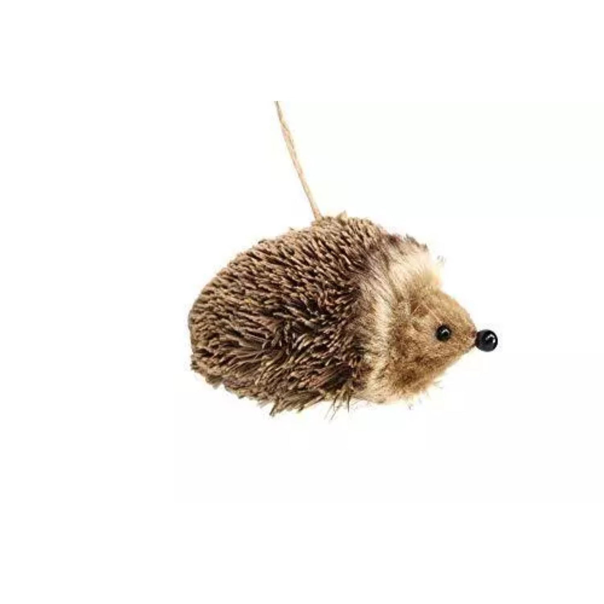 Gisela Graham 10cm Fur Fabric Hedgehog Hanging Decoration
