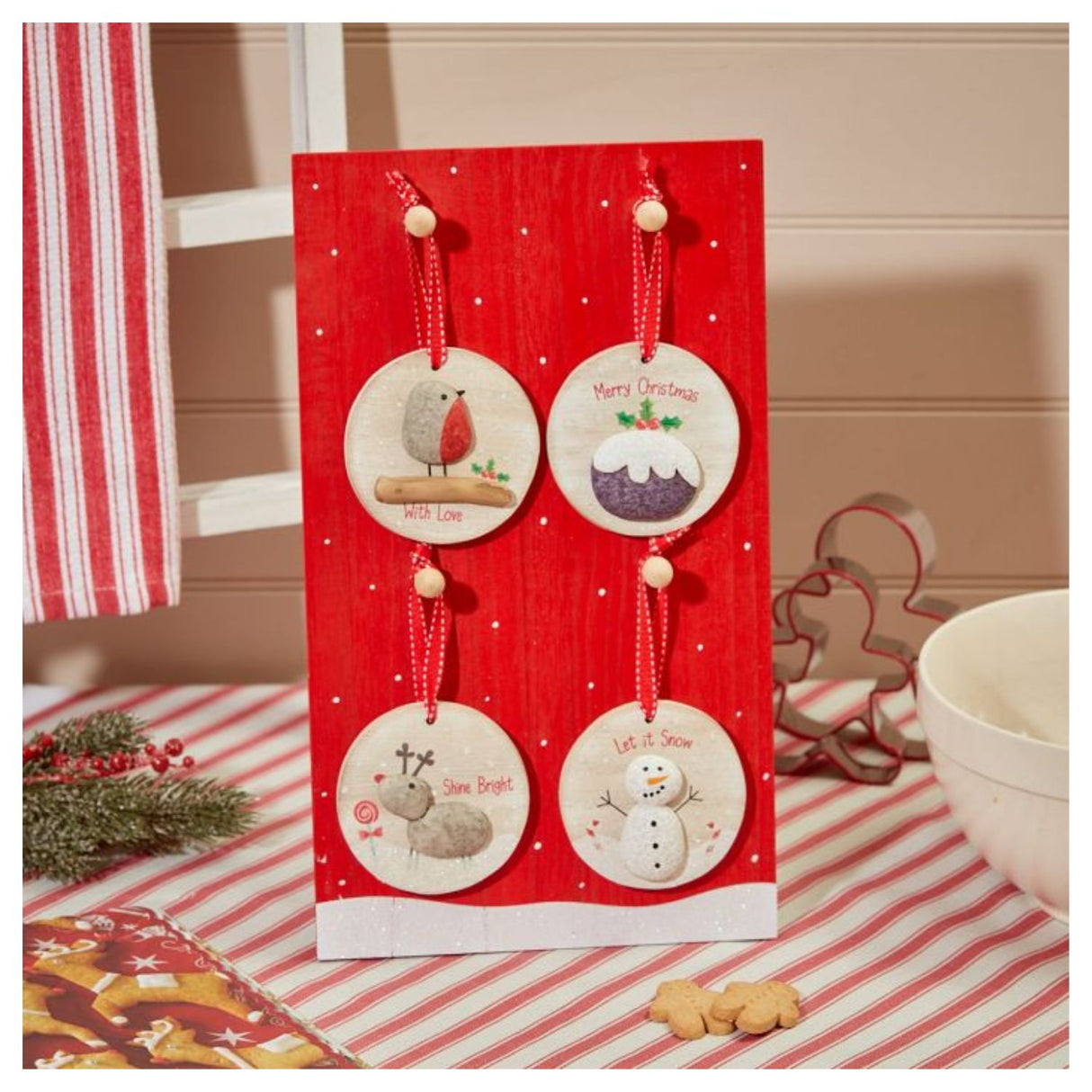 Richard Langs 15cm Christmas Assorted Novelty Hanger with Stand