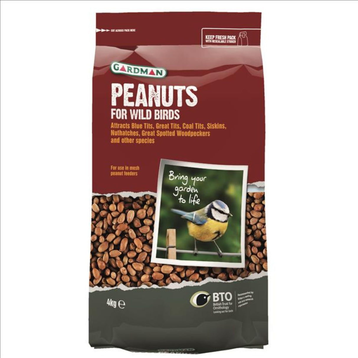 Gardman 4kg Wild Bird Peanuts