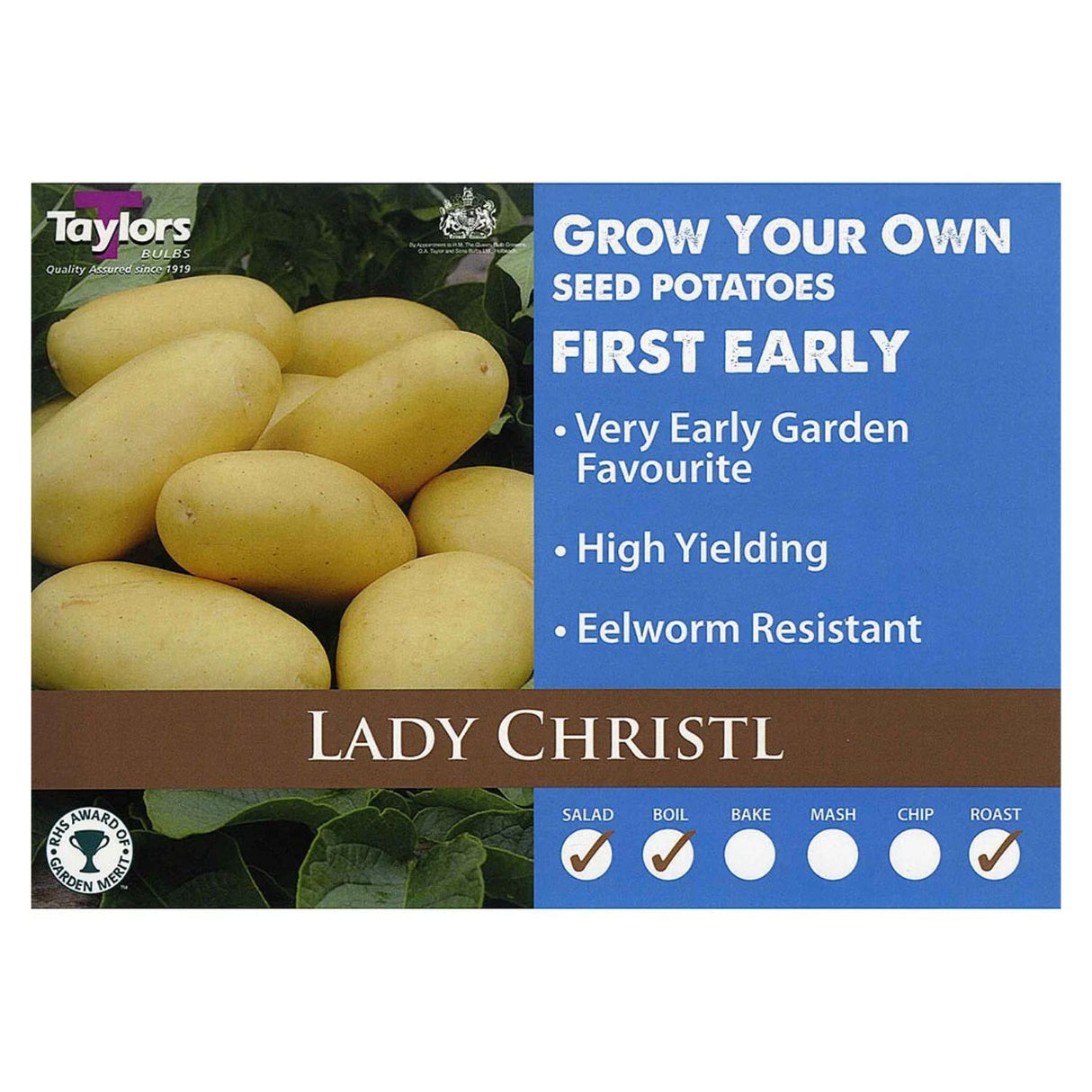 Taylors 2kg Lady Christl (First Early) Seed Potatoes