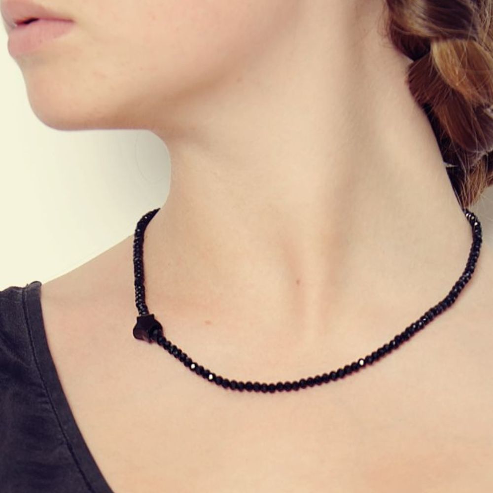 Rosie Fox Jet Star Short Necklace