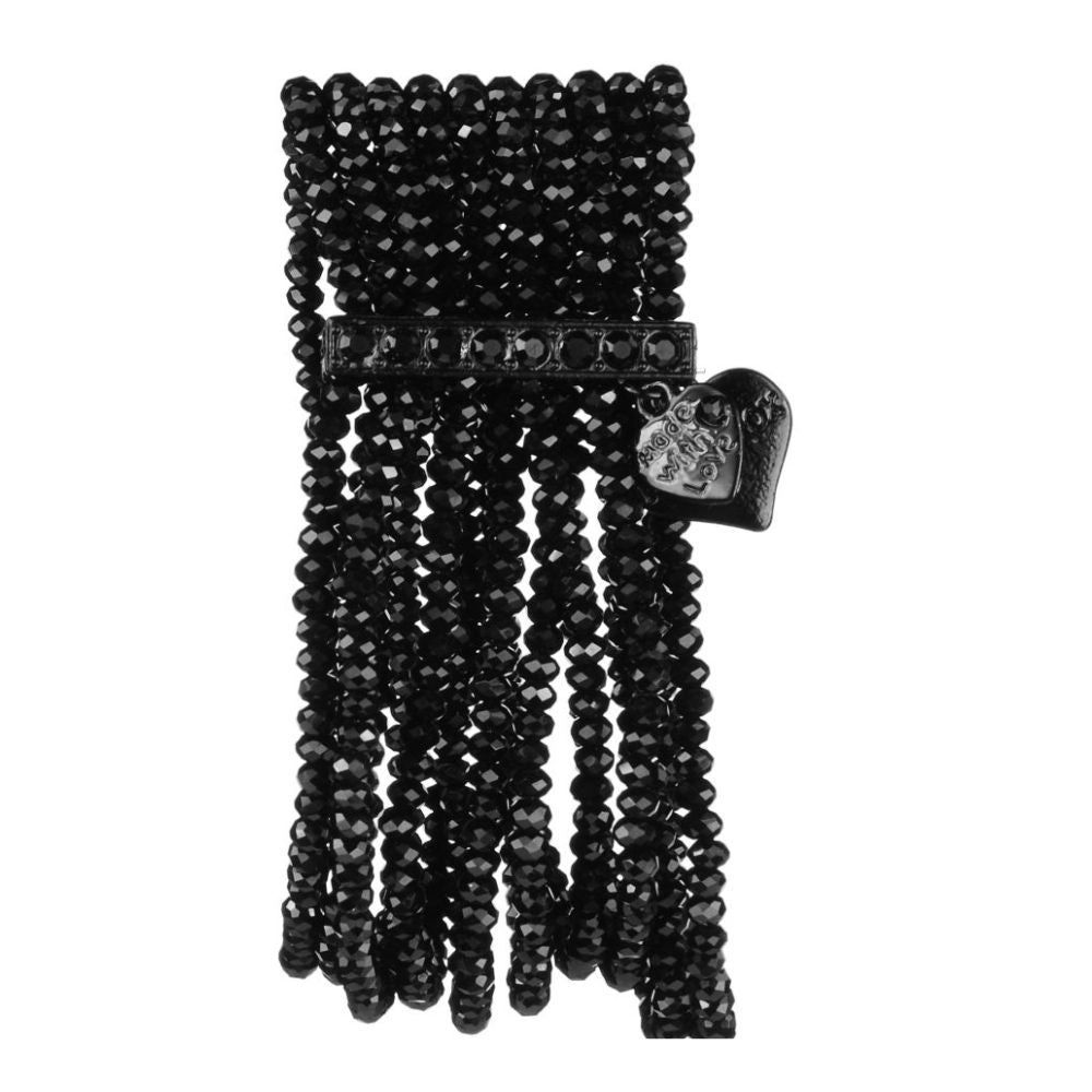 Rosie Fox Jet Crystal Multi Bracelet