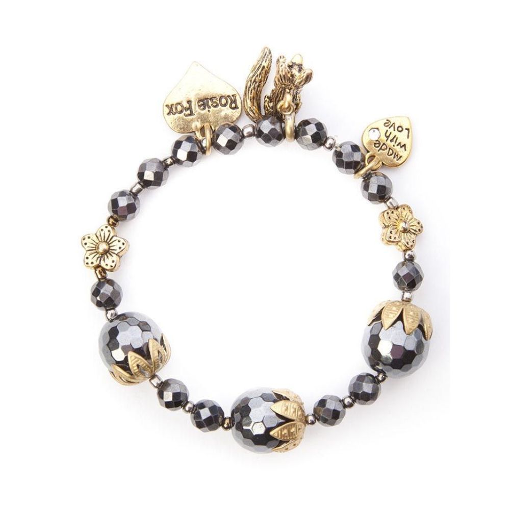 Rosie Fox Hematite Vintage Bracelet