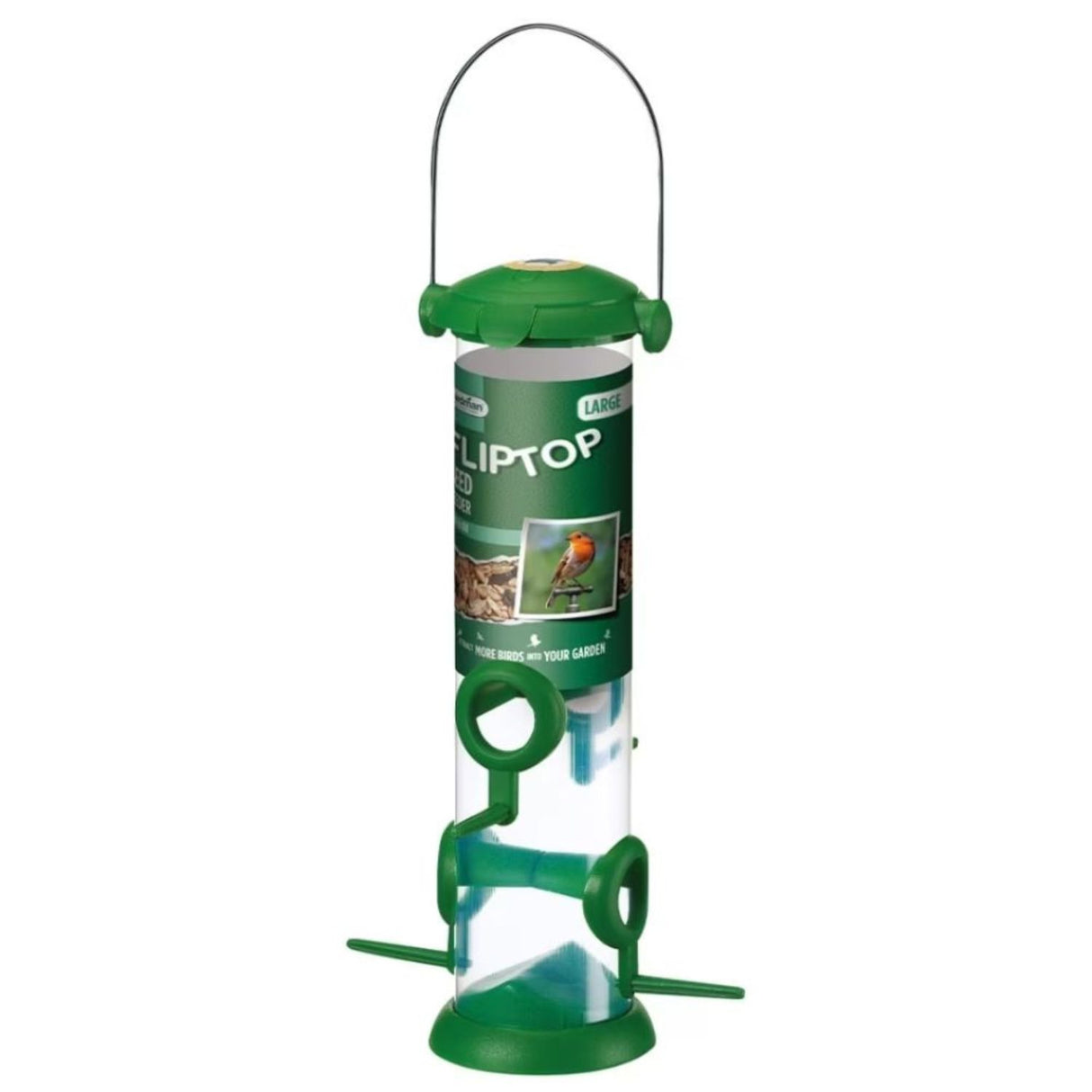 Gardman Large Wild Bird Flip Top Seed Feeder