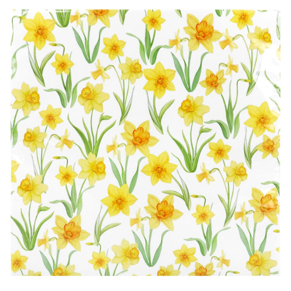 Gisela Graham 16cm Daffodil Paper Napkin (Pack of 20)