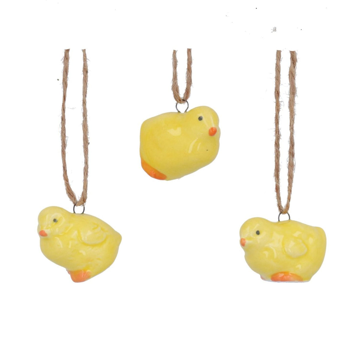 Gisela Graham Ceramic Mini Chicks Hanging Decoration (Choice of 3)