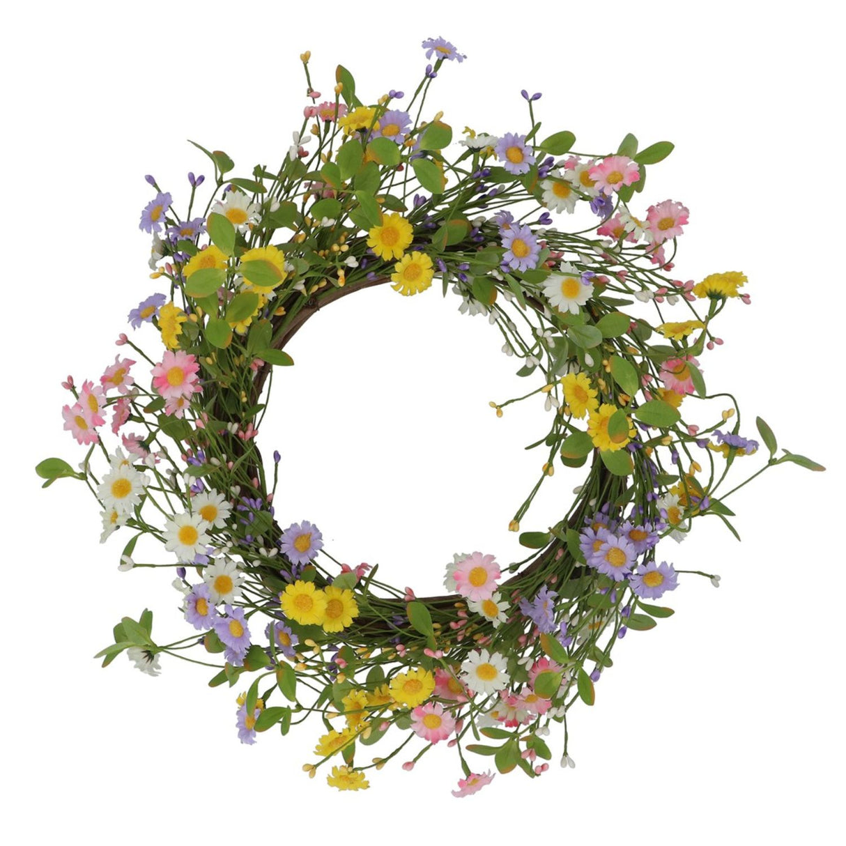 Gisela Graham Pastel Daisy Wreath