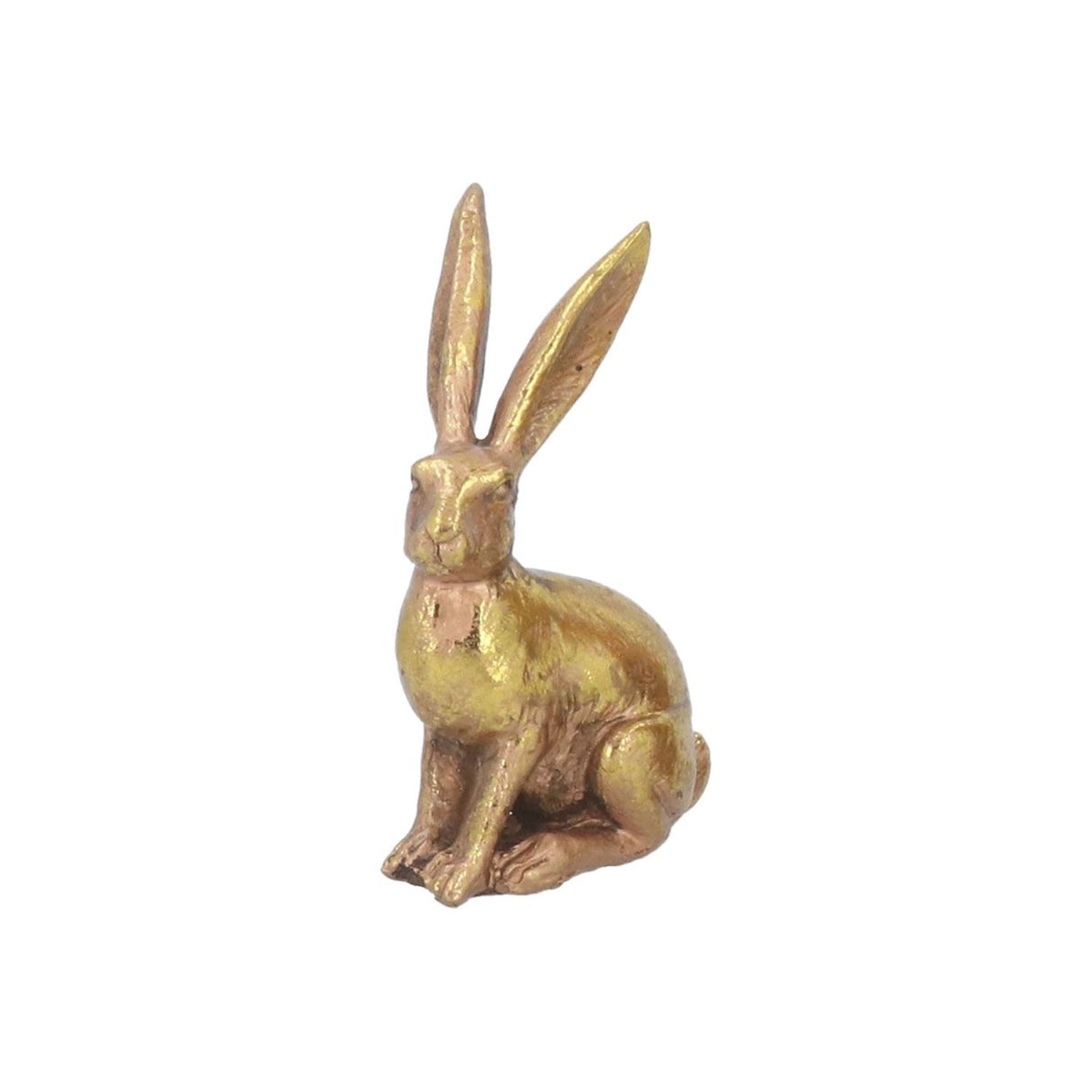 Gisela Graham Gold Resin Hare Ornament - Small