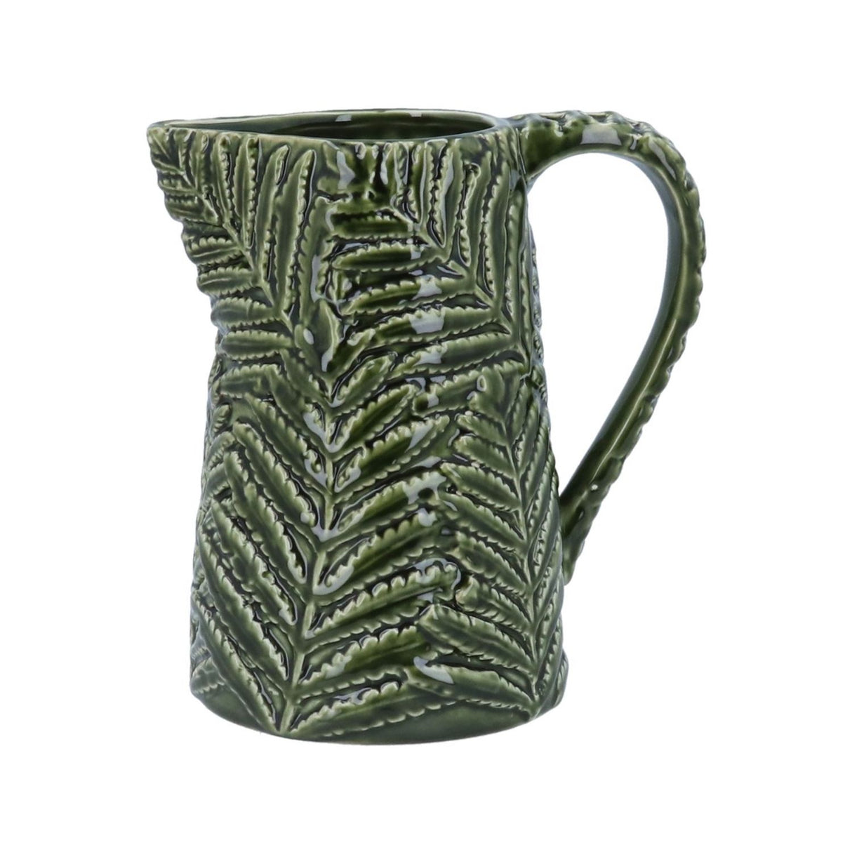 Gisela Graham Ceramic Green Fern Jug