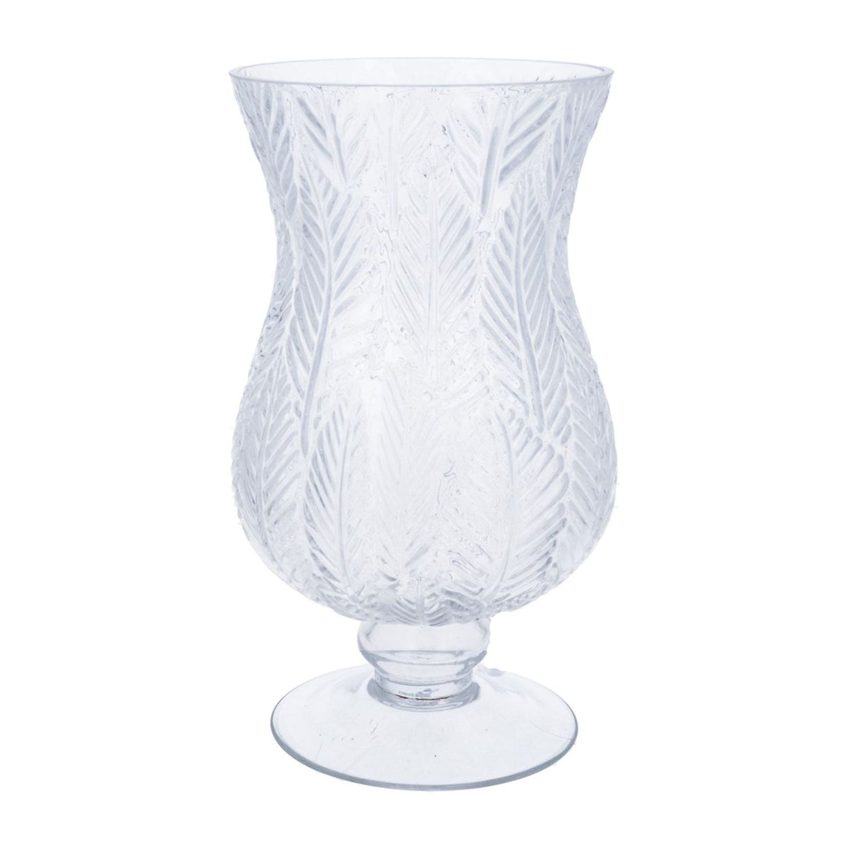 Gisela Graham Large Clear Glass Urn Vase