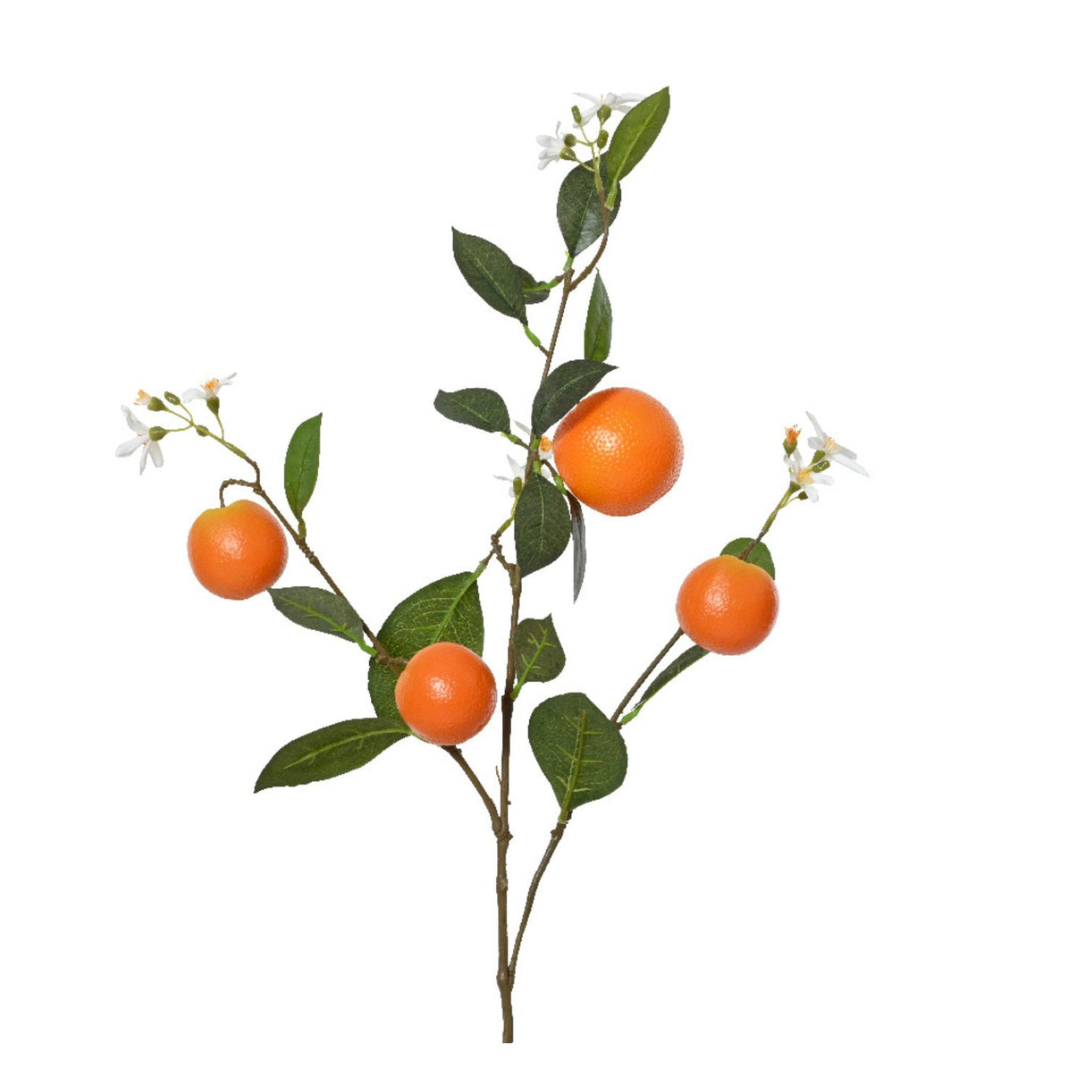 Kaemingk 86cm Artifial Oranges on a Stemed Leaf