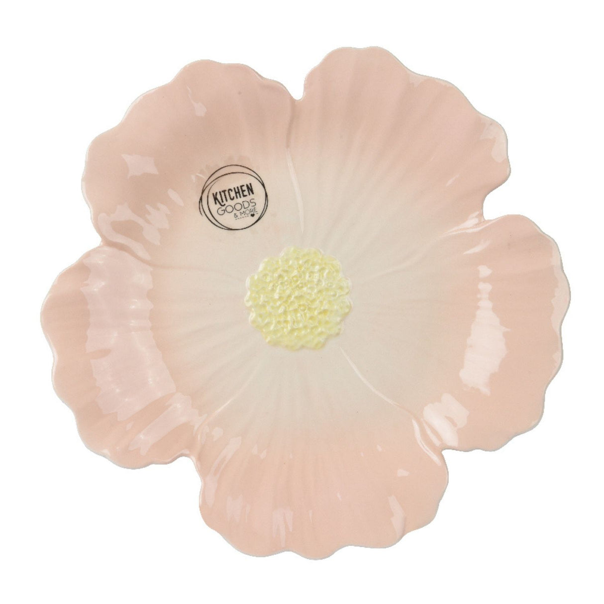 Kaemingk 28cm Dolomite Flower Dinner Plate