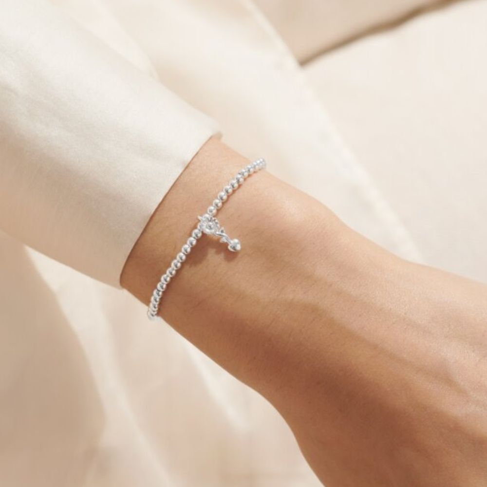 Joma Jewellery Silver A Little 'Teachers Plant Seeds That Grow Forever' Bracelet