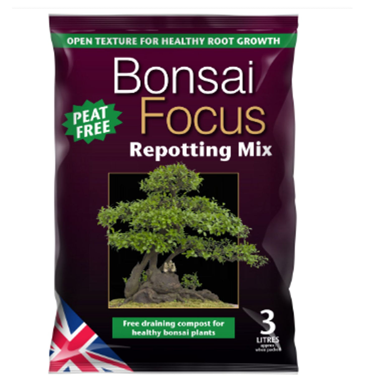 Growth Technology 3L Bonsai Focus Peat Free Repotting Mix Compost