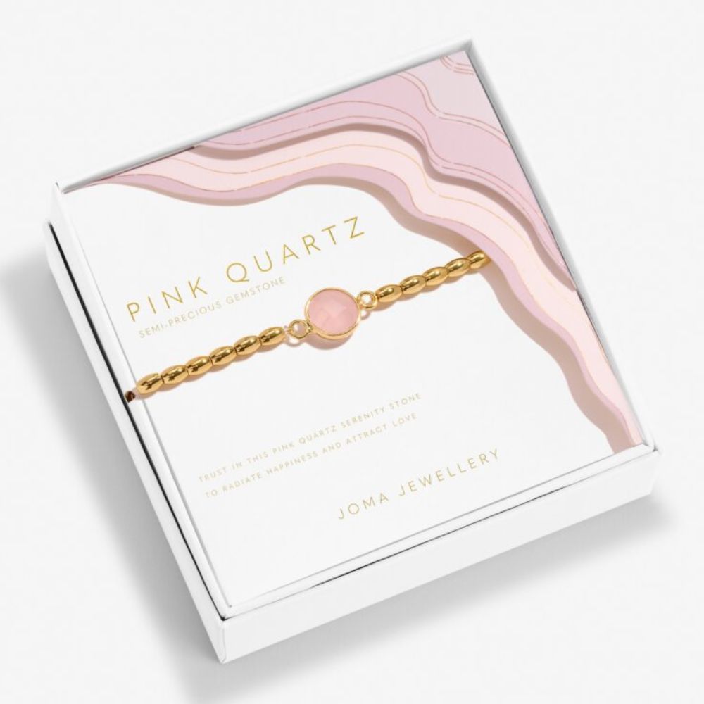 Joma Jewellery Serenity Stones Pink Quartz Bracelet