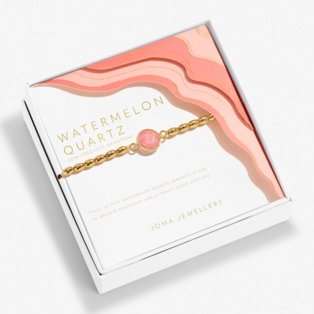Joma Jewellery Serenity Stones Watermelon Quartz Bracelet
