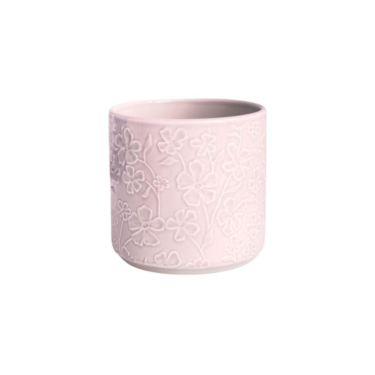 Ivyline 16cm Betsy Embossed Pink Floral Planter