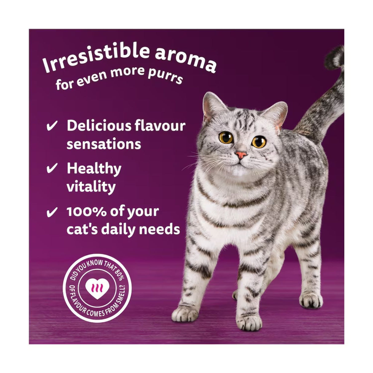 Whiskas 40x85g Pouches 1+ Aromatic Fusion in Gravy