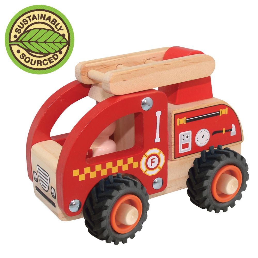 House Of Marbles Wooden Brrm-Brrms Emergency Vehicles