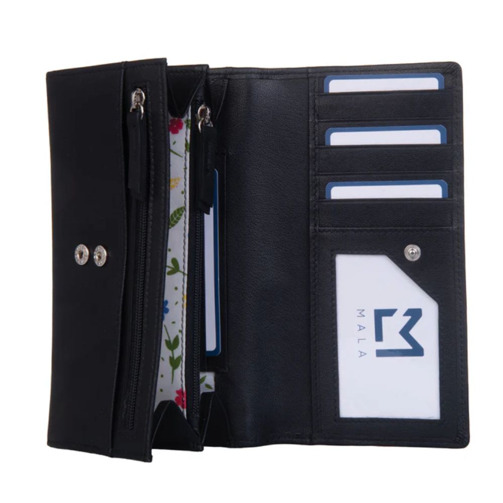 Mala Leather Black Juno Matinee Purse